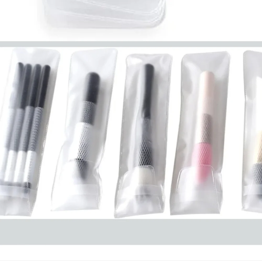 Large Size Cosmetic Makeup Brushes protector PVC bag/pouch (5 Pieces) (New)